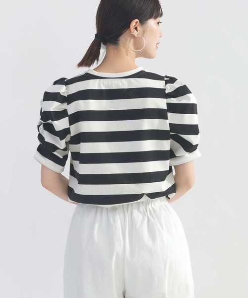 PICCIN(ピッチン)の「袖ギャザーカットソー(Tシャツ/カットソー・レディース・ブラック/オフホワイト/ホワイト系その他/アイボリー/モカ・M)」の10枚目の写真