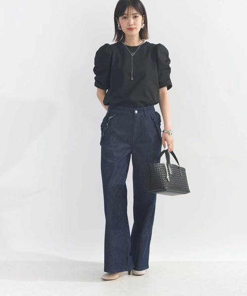 PICCIN(ピッチン)の「袖ギャザーカットソー(Tシャツ/カットソー・レディース・ブラック/オフホワイト/ホワイト系その他/アイボリー/モカ・M)」の22枚目の写真