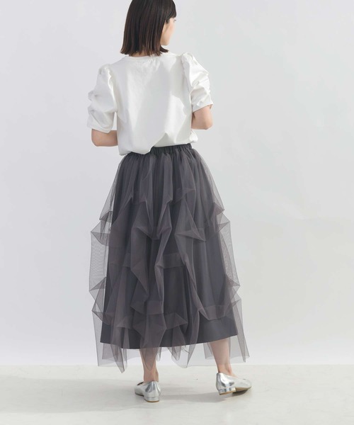 PICCIN(ピッチン)の「袖ギャザーカットソー(Tシャツ/カットソー・レディース・ブラック/オフホワイト/ホワイト系その他/アイボリー/モカ・M)」の19枚目の写真