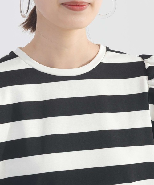 PICCIN(ピッチン)の「袖ギャザーカットソー(Tシャツ/カットソー・レディース・ブラック/オフホワイト/ホワイト系その他/アイボリー/モカ・M)」の18枚目の写真