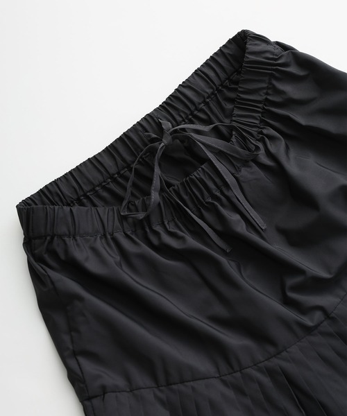 タフタ プリーツティアードスカート DOUBLE STANDARD CLOTHING スカート タイプライターティアード