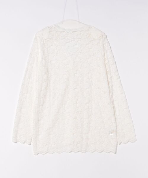 almo（アルモ）の「【LAMPOON】レースカーディガン（カーディガン/ボレロ・レディース・ホワイト/ブラック・FREE）」の3枚目の写真
