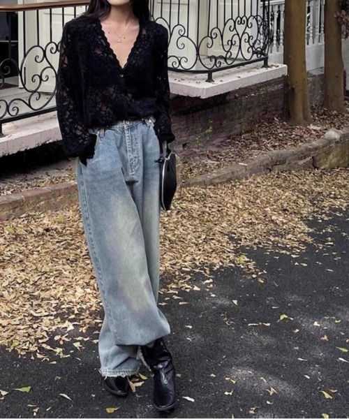 almo（アルモ）の「【LAMPOON】レースカーディガン（カーディガン/ボレロ・レディース・ホワイト/ブラック・FREE）」の17枚目の写真