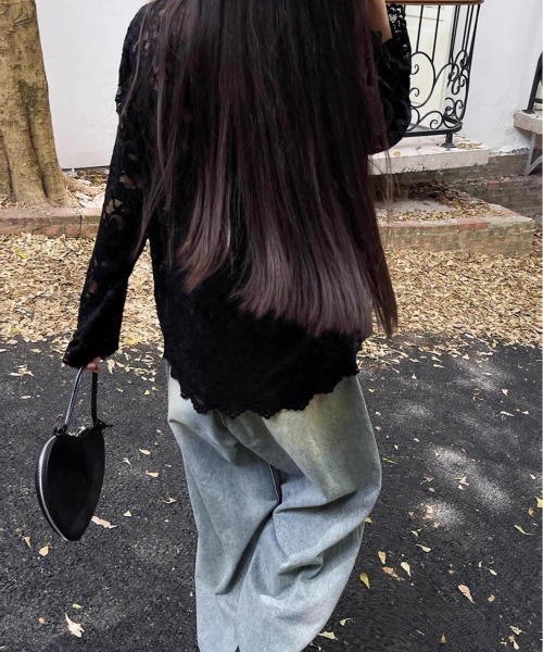 almo（アルモ）の「【LAMPOON】レースカーディガン（カーディガン/ボレロ・レディース・ホワイト/ブラック・FREE）」の5枚目の写真