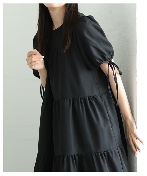 Sawa a la mode（サワアラモード）の「ティアードワンピース（ワンピース・レディース・ドット/ブラック・FREE）」の13枚目の写真