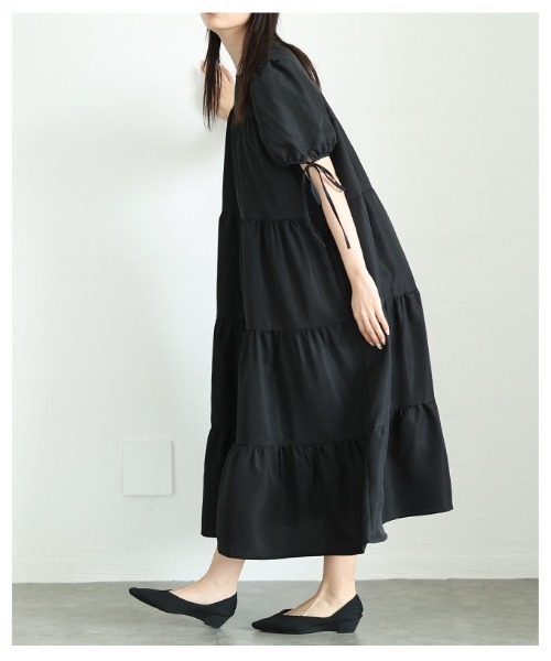 Sawa a la mode（サワアラモード）の「ティアードワンピース（ワンピース・レディース・ドット/ブラック・FREE）」の19枚目の写真