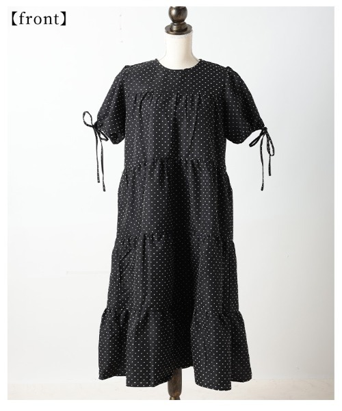 Sawa a la mode（サワアラモード）の「ティアードワンピース（ワンピース・レディース・ドット/ブラック・FREE）」の22枚目の写真