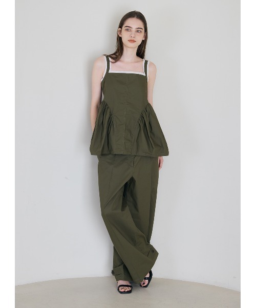 COEL（コエル）の「2WAYルーズパンツ（その他パンツ・レディース・ブラック/カーキ・36/38）」の4枚目の写真