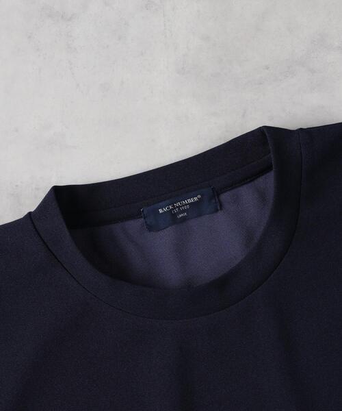 BACK NUMBER(バックナンバー)の「BACK NUMBER(バックナンバー)【メンズ】ジョーゼット斜め切替えデザインTシャツ(Tシャツ/カットソー・メンズ・ホワイト/ネイビー/ブラック・M/L/XL)」の5枚目の写真