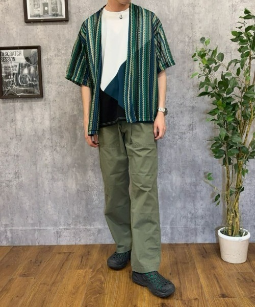 セール】【BACK NUMBER】ジョーゼット斜め切替えデザインTシャツ