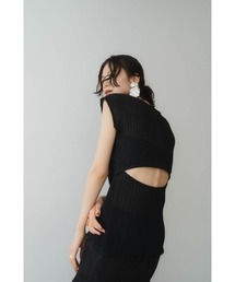 Knuth Marf | french sleeve ribbed tops(Tシャツ/カットソー)