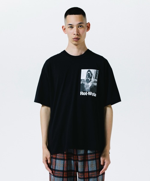 ROTTWEILER（ロットワイラー）の「DOG PHOTO TEE（Tシャツ/カットソー・メンズ・ブラック/ホワイト・S/M/L/XL）」の2枚目の写真