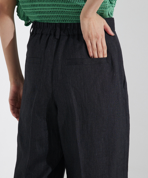 qualite（カリテ）の「【セットアップ対応】ミックスカラーラミーパンツ/リネンパンツ/夏服/カセット服（その他パンツ・レディース・グレイッシュベージュ/チャコールグレー・36/38）」の10枚目の写真