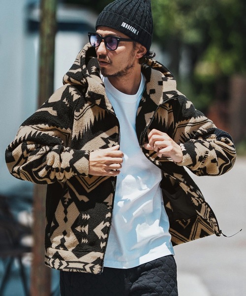 BUCK-TICK 星野プロデュースもこもこボーダーパーカー 星野プロデュース：もこもこボーダーパーカー - BUCK-TICK