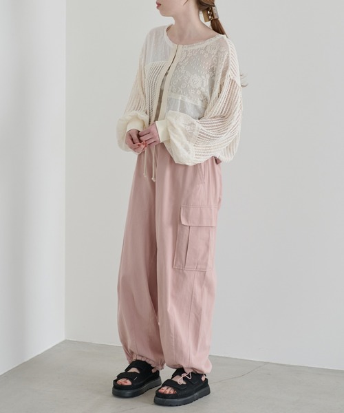 Crisp（クリスプ）の「パッチワークレースカーディガン（カーディガン/ボレロ・レディース・ホワイト・FREE）」の8枚目の写真