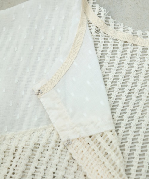 Crisp（クリスプ）の「パッチワークレースカーディガン（カーディガン/ボレロ・レディース・ホワイト・FREE）」の17枚目の写真