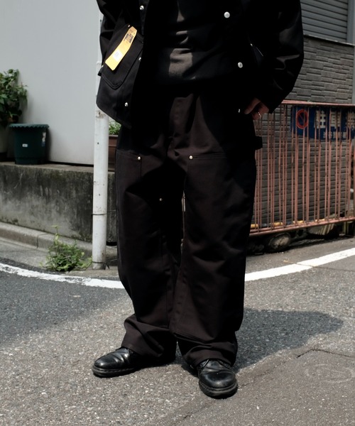 限定値下げ！Carhartt ブラックパンツ ダブルニー リメイクデニム セール】CARHARTT カーハート / DUCK ONE-TUCK 5PKT リメイク