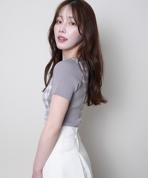 LIPSERVICE（リップサービス）の「フロントZIPチェックジャガード