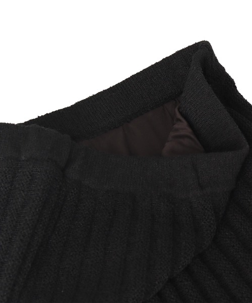 anap mimpi(アナップミンピ)の「ストライプ編み リブ ニット ペンシル ロング スカート(スカート・レディース・ブラック/グレー系その他/アイボリー・FREE)」の18枚目の写真