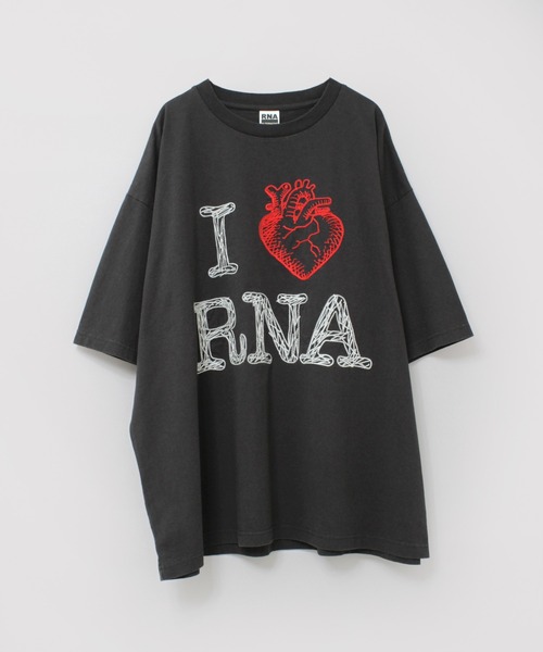 RNA(アールエヌエー)の「M2504 I LOVE RNA BIG T(Tシャツ/カットソー・レディース・ブルーグリーン/ホワイト/スミクロ・MEDIUM)」の8枚目の写真