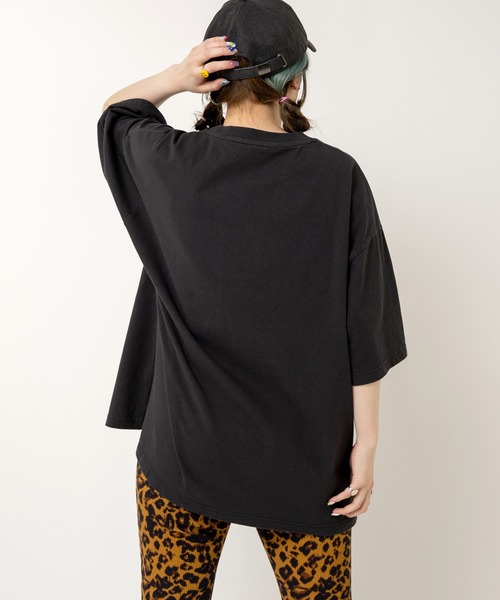 RNA(アールエヌエー)の「M2504 I LOVE RNA BIG T(Tシャツ/カットソー・レディース・ブルーグリーン/ホワイト/スミクロ・MEDIUM)」の7枚目の写真