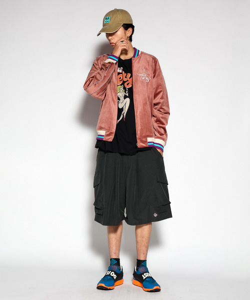 ALDIES(アールディーズ)の「Skull Souvenir Jacket / スカルスーベニアジャケット(スカジャン・メンズ・バーガンディー/ピンク/ターコイズブルー・SMALL/MEDIUM/LARGE/X-LARGE)」の17枚目の写真