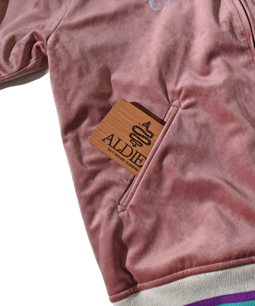 【新品未使用】SOUVENIR スーベニア フード付きジャケット バーガンディ EMB. TIGER GRUNGE SOUVENIR JACKET/タイガー刺繍 グランジスーベニア