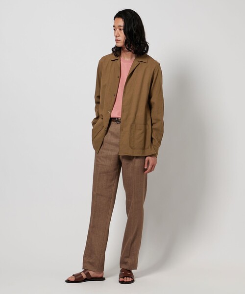 UNITED ARROWS（ユナイテッドアローズ）の「サンウォッシュ パマナ ハバナ シャツ（シャツ/ブラウス・メンズ・モカ/ブラック・L/S/M/XL）」の3枚目の写真