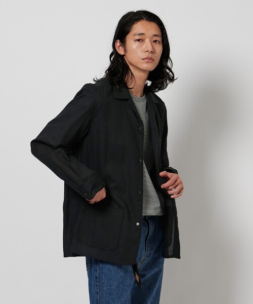 UNITED ARROWS（ユナイテッドアローズ）の「サンウォッシュ パマナ ハバナ シャツ（シャツ/ブラウス・メンズ・モカ/ブラック・L/S/M/XL）」の21枚目の写真