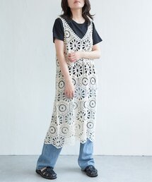かぎ編みワンピース