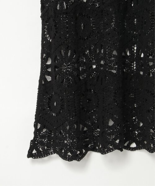 VENCEEXCHANGE（ヴァンスエクスチェンジ）の「かぎ編みワンピース（ワンピース・レディース・ブラック/アイボリー・FREE）」の16枚目の写真