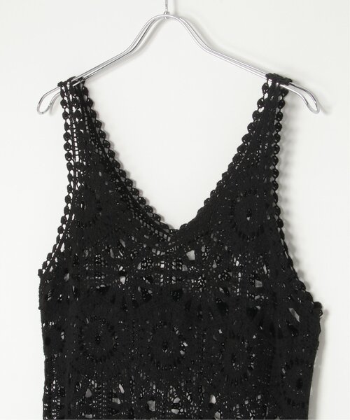 VENCEEXCHANGE（ヴァンスエクスチェンジ）の「かぎ編みワンピース（ワンピース・レディース・ブラック/アイボリー・FREE）」の17枚目の写真
