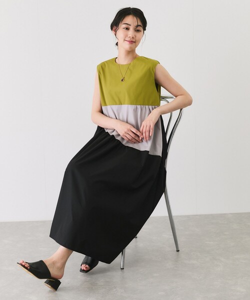 Jayro(ジャイロ)の「配色ノースリーブワンピース(ワンピース・レディース・ベージュ/ブルー/グリーン・M)」の22枚目の写真