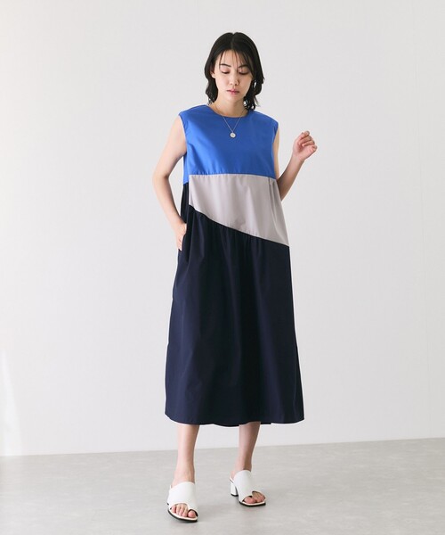 Jayro(ジャイロ)の「配色ノースリーブワンピース(ワンピース・レディース・ベージュ/ブルー/グリーン・M)」の21枚目の写真