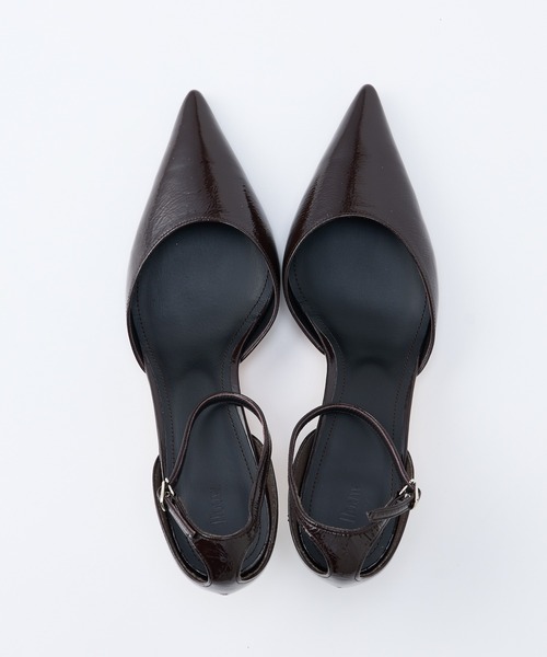 Hoaw. ウィム ガゼット　美品エナメルウェッジパンプス　2024ss 36 Hoaw.】エナメルウェッジパンプス | Whim Gazette(ウィム