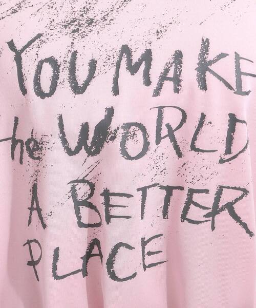 Cutie Blonde（キューティーブロンド）の「【S-LL/ひんやり/汗ジミ軽減/UVカット】グラフィックアソートTシャツ（Tシャツ/カットソー・レディース・ホワイト系3/イエロー系その他2/ピンク系1/ピンク系4/チャコール/グレー系その他2/ホワイト系5/ホワイト系1/グレー系その他/パープル系1/ホワイト系6・03/04/02/01）」の19枚目の写真