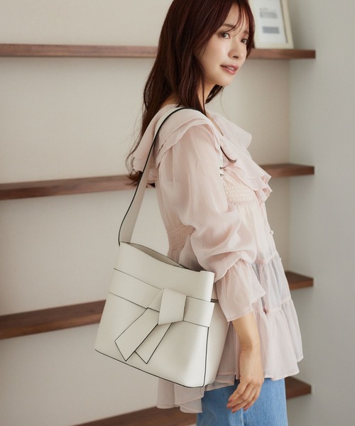 ワンショルダーリボンバック ワンショルダーリボンBAG 575911（ショルダーバッグ）｜mysty