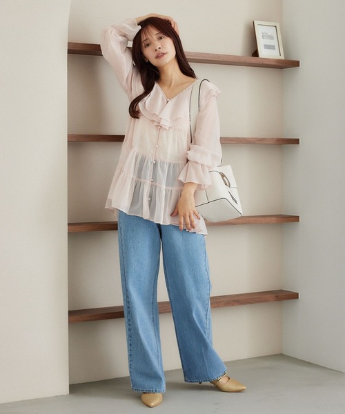 mysty woman（ミスティウーマン）の「ワンショルダーリボンBAG　575911（ショルダーバッグ・レディース・ブラック/アイボリー/ブラウン系その他・FREE）」の10枚目の写真