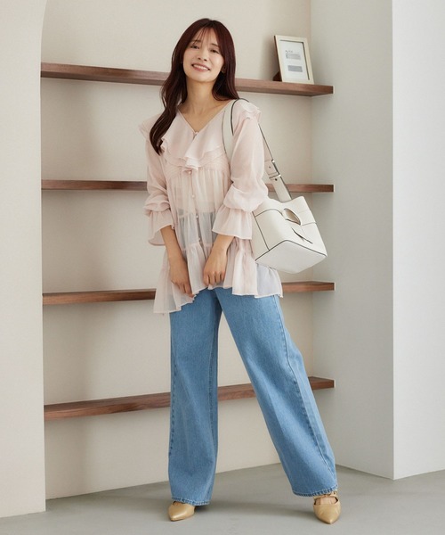 mysty woman（ミスティウーマン）の「ワンショルダーリボンBAG　575911（ショルダーバッグ・レディース・ブラック/アイボリー/ブラウン系その他・FREE）」の9枚目の写真