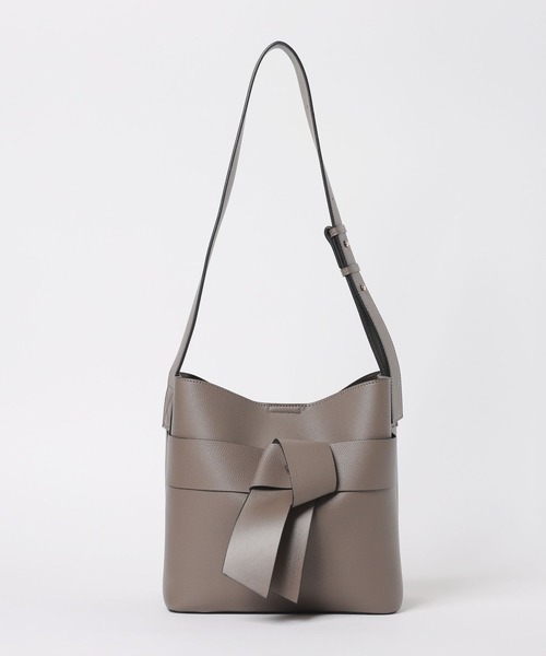 mysty woman（ミスティウーマン）の「ワンショルダーリボンBAG　575911（ショルダーバッグ・レディース・ブラック/アイボリー/ブラウン系その他・FREE）」の5枚目の写真