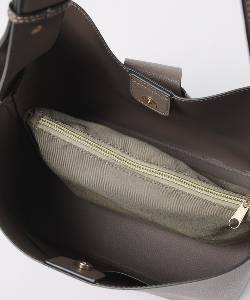 mysty woman（ミスティウーマン）の「ワンショルダーリボンBAG　575911（ショルダーバッグ・レディース・ブラック/アイボリー/ブラウン系その他・FREE）」の19枚目の写真