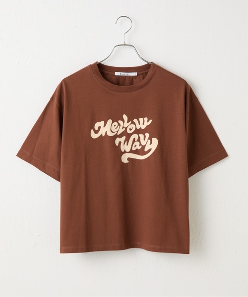COLONY 2139(コロニートゥーワンスリーナイン)の「MellowプリントTシャツ(Tシャツ/カットソー・レディース・ホワイト/ブラウン/ピンク/ブラック/ブルー・FREE)」の4枚目の写真