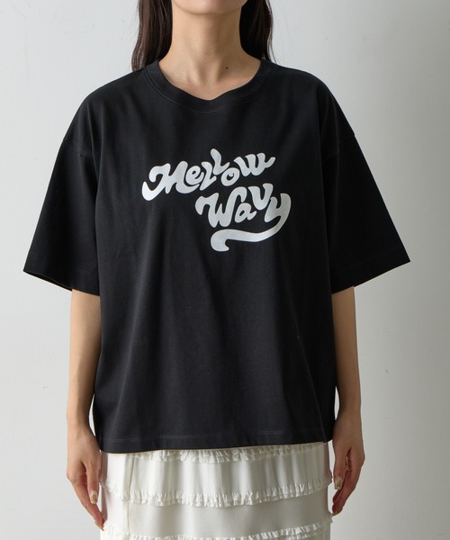 COLONY 2139(コロニートゥーワンスリーナイン)の「MellowプリントTシャツ(Tシャツ/カットソー・レディース・ホワイト/ブラウン/ピンク/ブラック/ブルー・FREE)」の13枚目の写真
