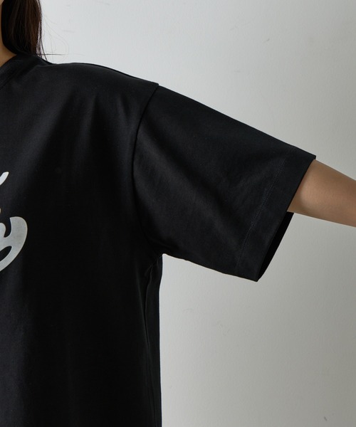 COLONY 2139(コロニートゥーワンスリーナイン)の「MellowプリントTシャツ(Tシャツ/カットソー・レディース・ホワイト/ブラウン/ピンク/ブラック/ブルー・FREE)」の6枚目の写真