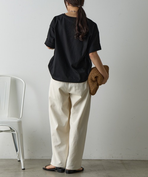 COLONY 2139(コロニートゥーワンスリーナイン)の「MellowプリントTシャツ(Tシャツ/カットソー・レディース・ホワイト/ブラウン/ピンク/ブラック/ブルー・FREE)」の15枚目の写真