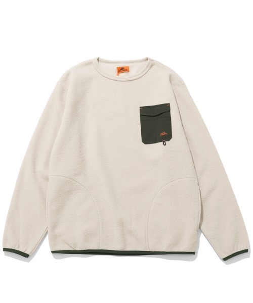 KRIFF MAYER(クリフメイヤー)の「【暖か裏起毛】ブークレポケットロンT(Tシャツ/カットソー・メンズ・ブラック/カーキ/ブラウン/カラフル/サンドベージュ・MEDIUM/LARGE/X-LARGE)」の3枚目の写真