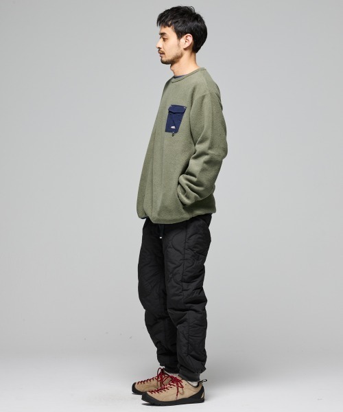 KRIFF MAYER(クリフメイヤー)の「【暖か裏起毛】ブークレポケットロンT(Tシャツ/カットソー・メンズ・ブラック/カーキ/ブラウン/カラフル/サンドベージュ・MEDIUM/LARGE/X-LARGE)」の17枚目の写真