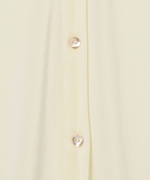 6（ロク）の「＜6(ROKU)＞ナイロン チュール シャツ（カーディガン/ボレロ・レディース・ダークブラウン/オフホワイト/その他1・FREE）」の11枚目の写真