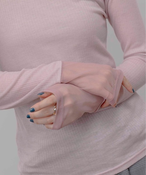 Eimee Law(エイミーロウ)の「テンセルウール シアーリブトップス(Tシャツ/カットソー・レディース・ライトグレー/モカ/ライトピンク/ブラック/アイボリー・FREE)」の15枚目の写真