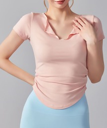 速乾 通気性 ヨガピラティス用 スポーツTシャツ